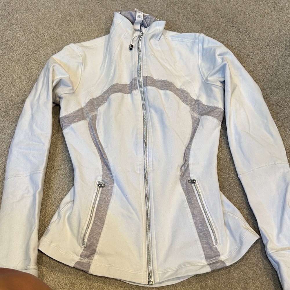 Lululemon Athletica White and Gray Ski Jacket
